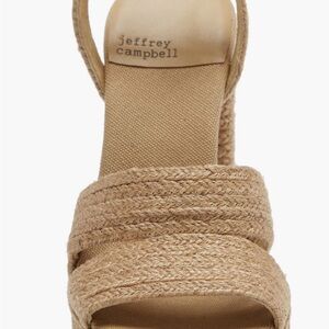 Jeffrey Campbell ‘Yawl’ Woven platform Espadrilles with ankle strap
